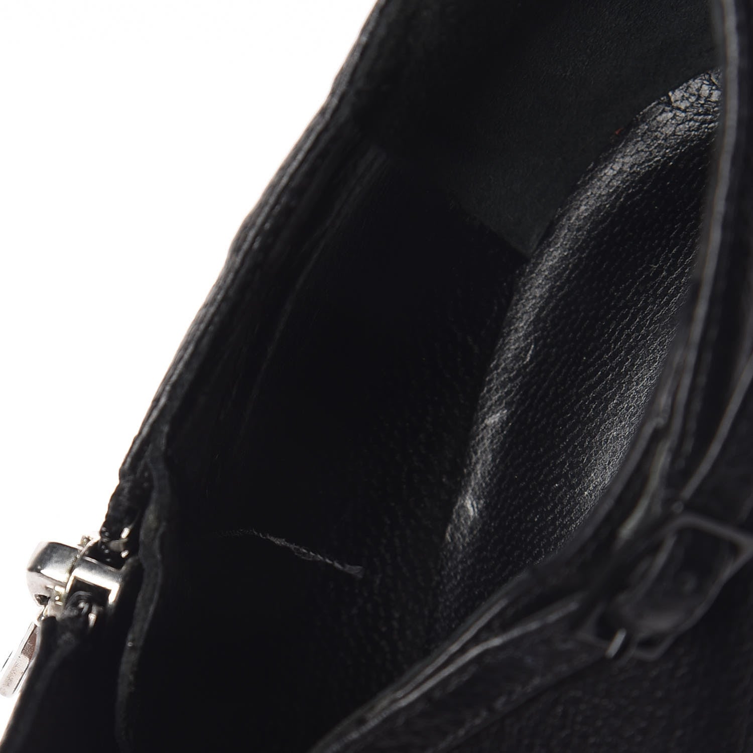 Saint Laurent Calfskin Studded Janis 105 Boots 37.5 Black 11 of 12
