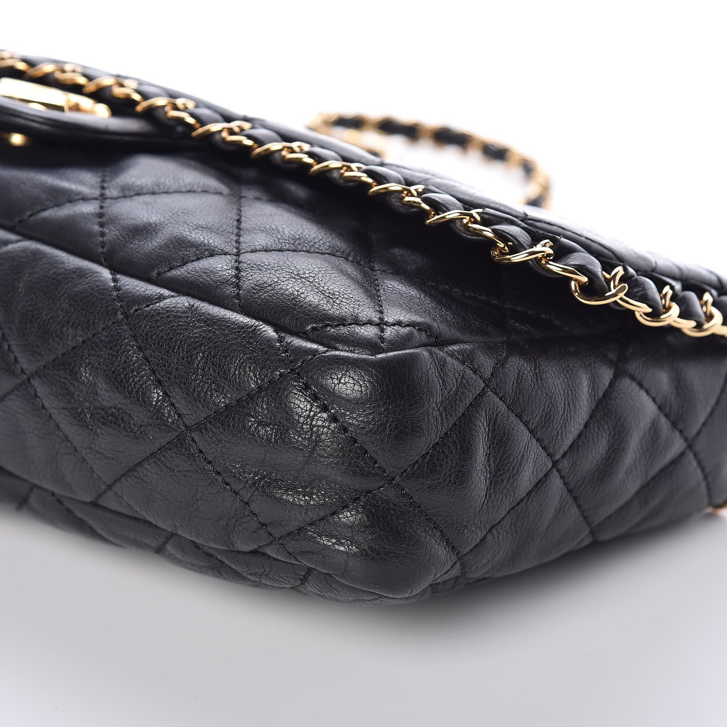 Chanel Calfskin Quilted Medium Chain Me Flap Black 6 of 9