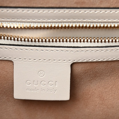 Gucci Calfskin Maxi Sylvie Top Handle Bag White 6 of 12