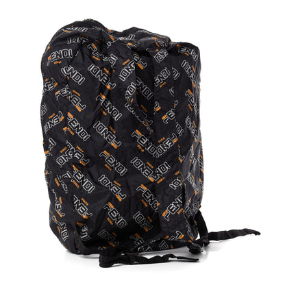Fendi X FILA Calfskin Mania Backpack Help Bag Charm Black 9 of 11