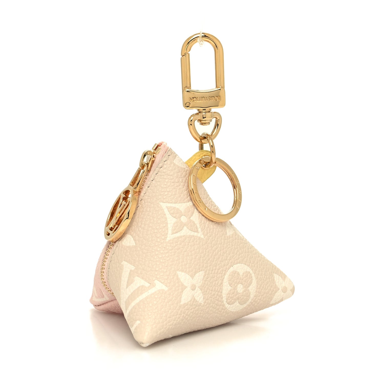 Monogram Berlingot Key Pouch Rose Beige