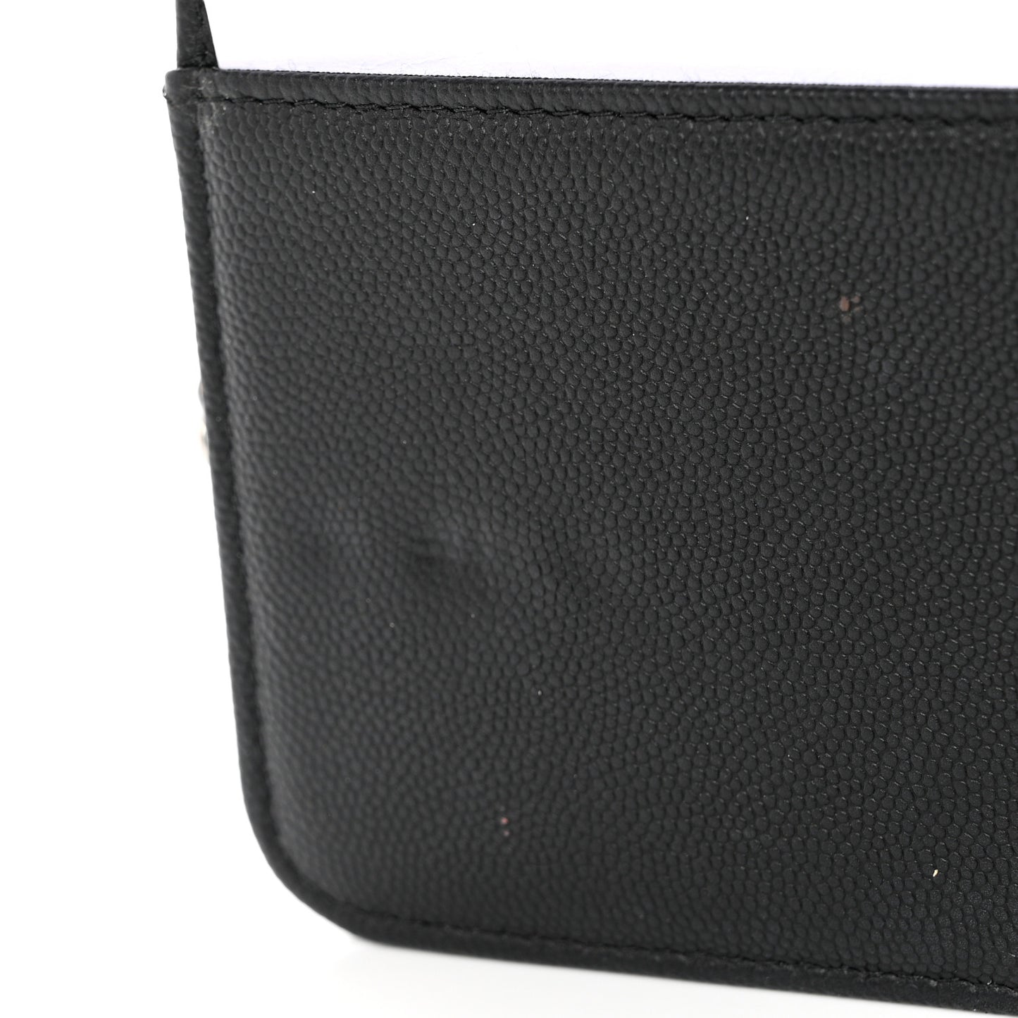Caviar Camellia Embossed Wallet On Chain WOC Black