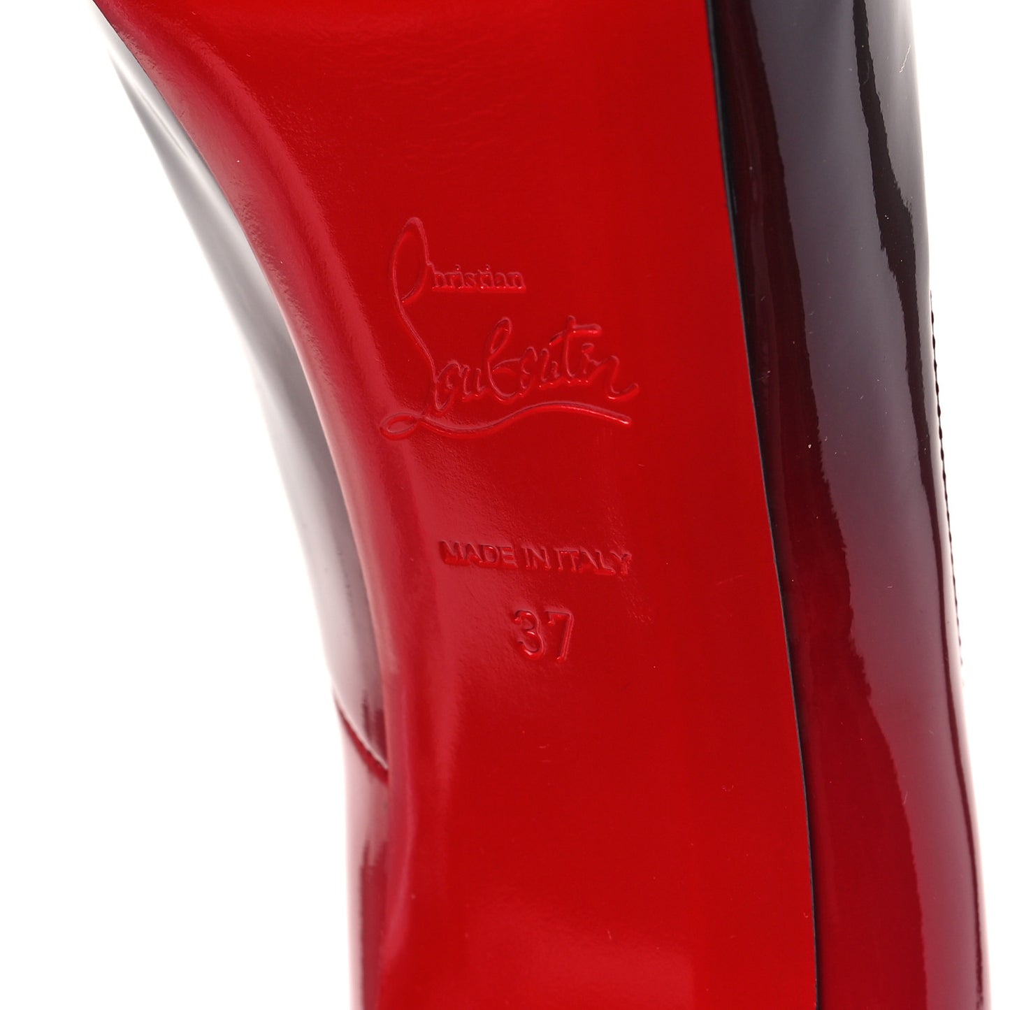 Patent Degrade New Very Prive 120 Pumps 37 Black Red