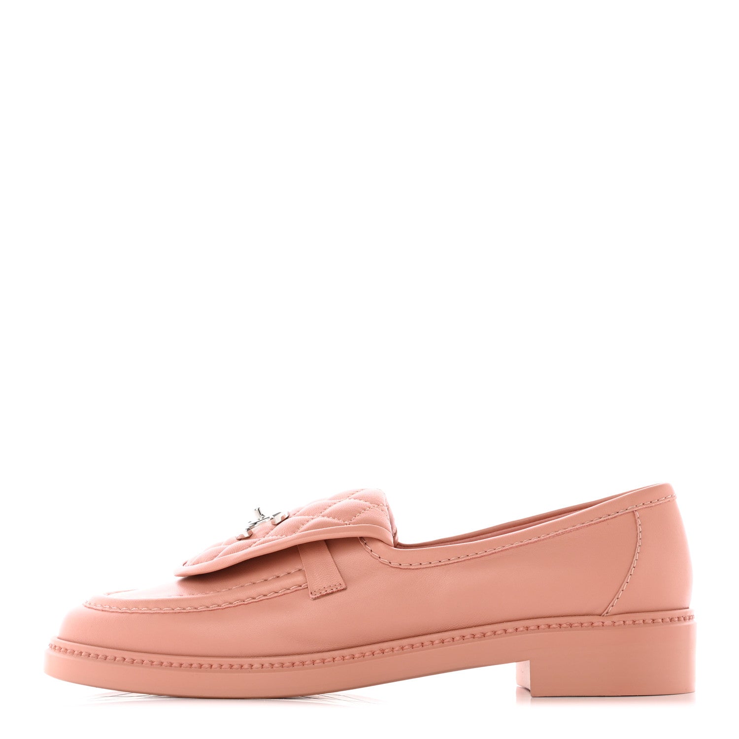 Chanel Lambskin Quilted CC Turnlock Loafers 40 Dark Pink 1 of 17