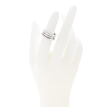 Bulgari 18K White Gold B.Zero1 Two-Band Ring 49 4.75 2 of 6