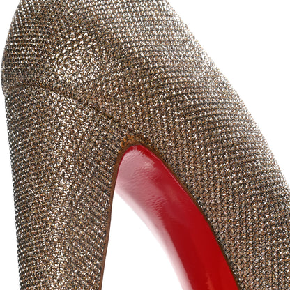 Christian Louboutin Glitter Fabric Altareva 160 Pumps 41 Gold 14 of 15