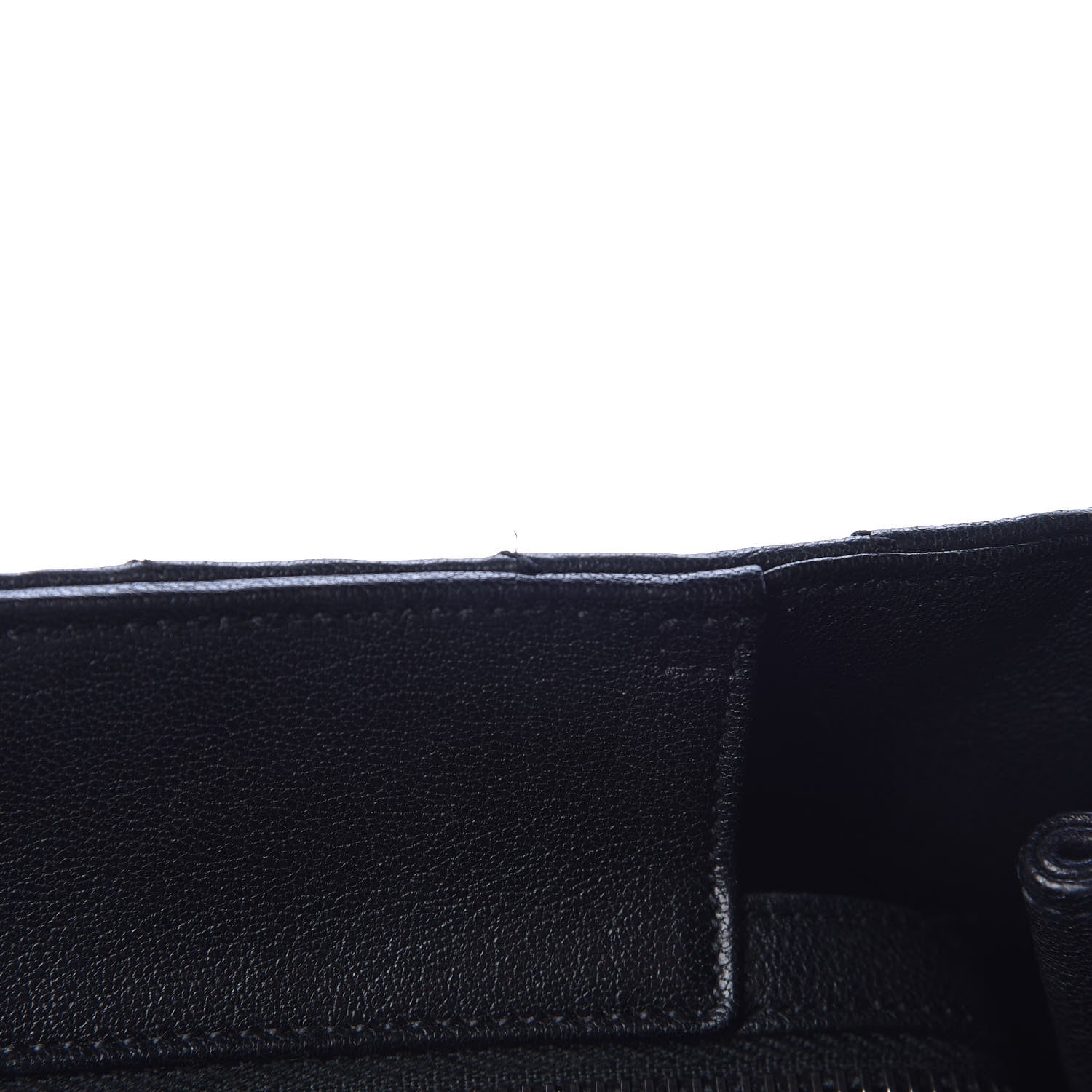 Saint Laurent Sheepskin Matelasse Chevron Large Monogram Shopping Bag Black 10 of 10