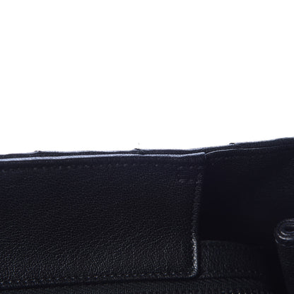 Saint Laurent Sheepskin Matelasse Chevron Large Monogram Shopping Bag Black 10 of 10