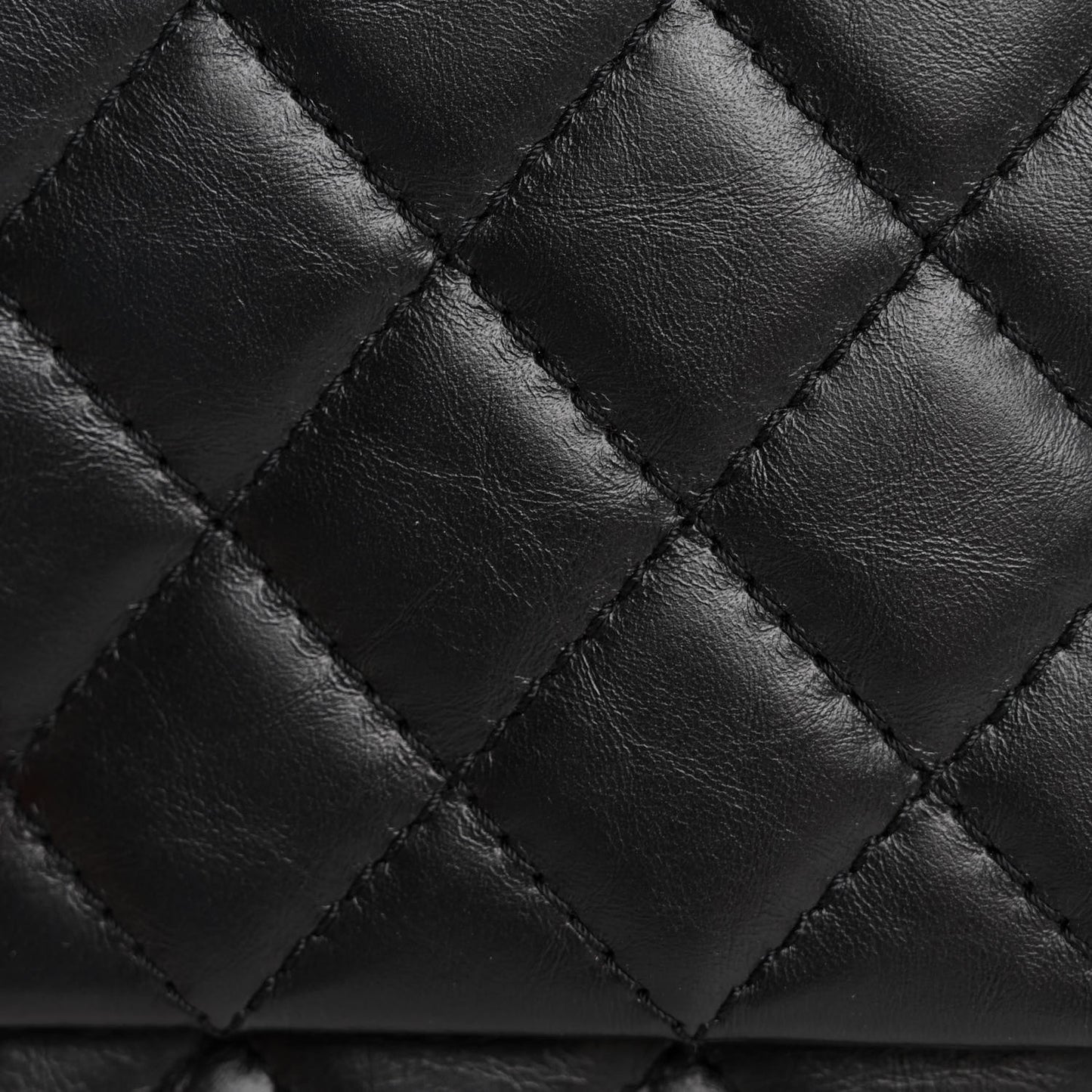 Aged Calfskin Quilted Reissue 2.55 Clutch Black