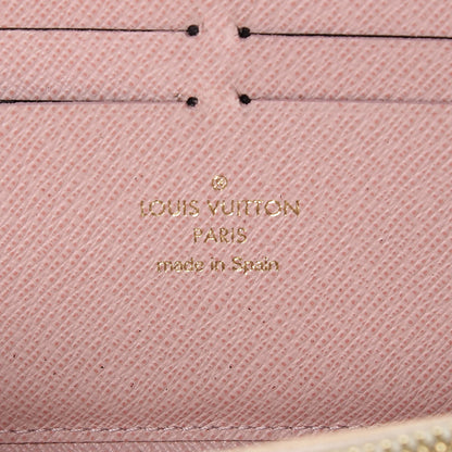 Louis Vuitton Damier Azur Clemence Wallet Rose Ballerine 6 of 18
