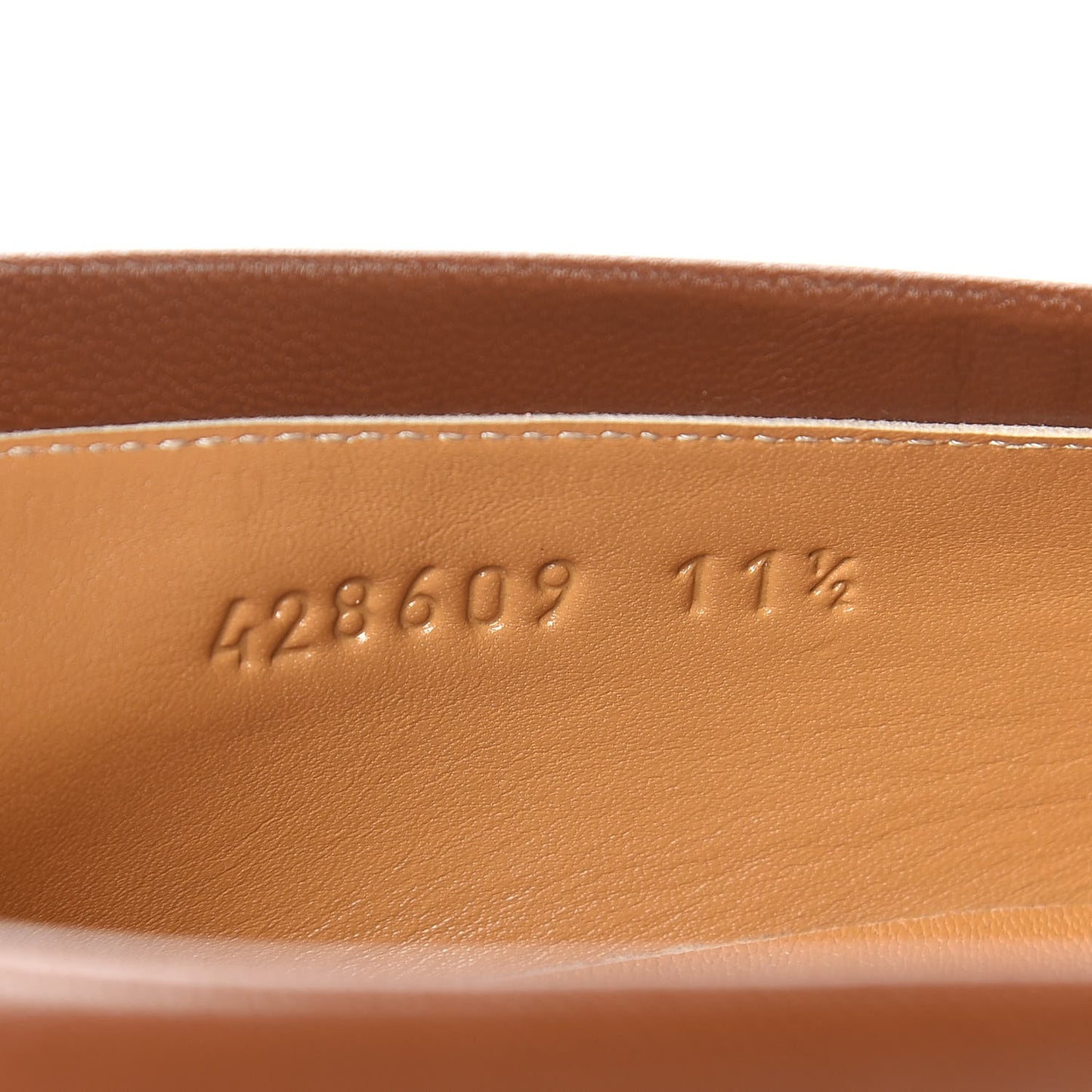 Goatskin Web Mens GG Loafers 11.5 Cuir