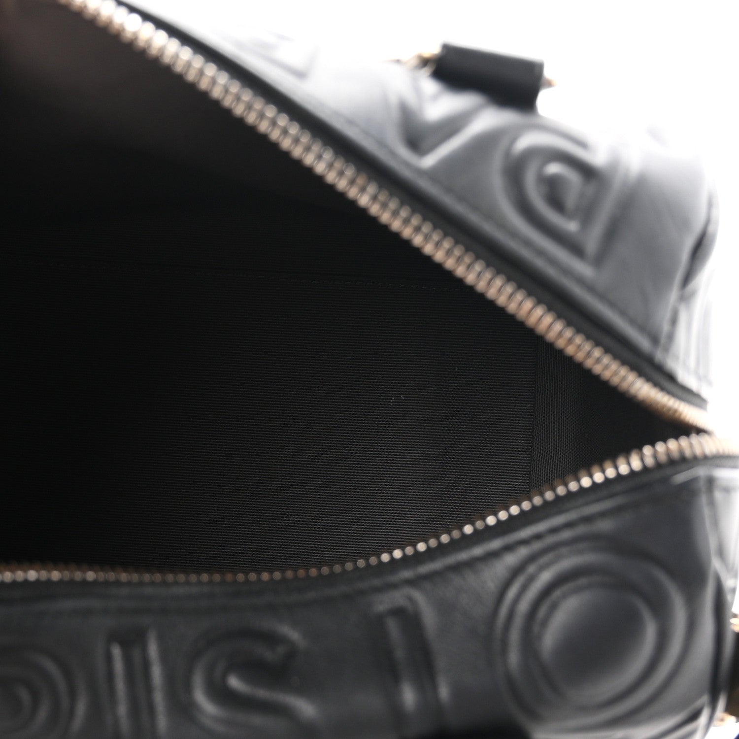Louis Vuitton Calfskin Embossed Mini Cube Speedy Black 5 of 10
