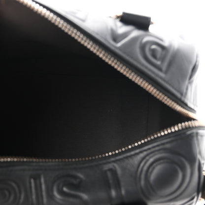 Louis Vuitton Calfskin Embossed Mini Cube Speedy Black 5 of 10