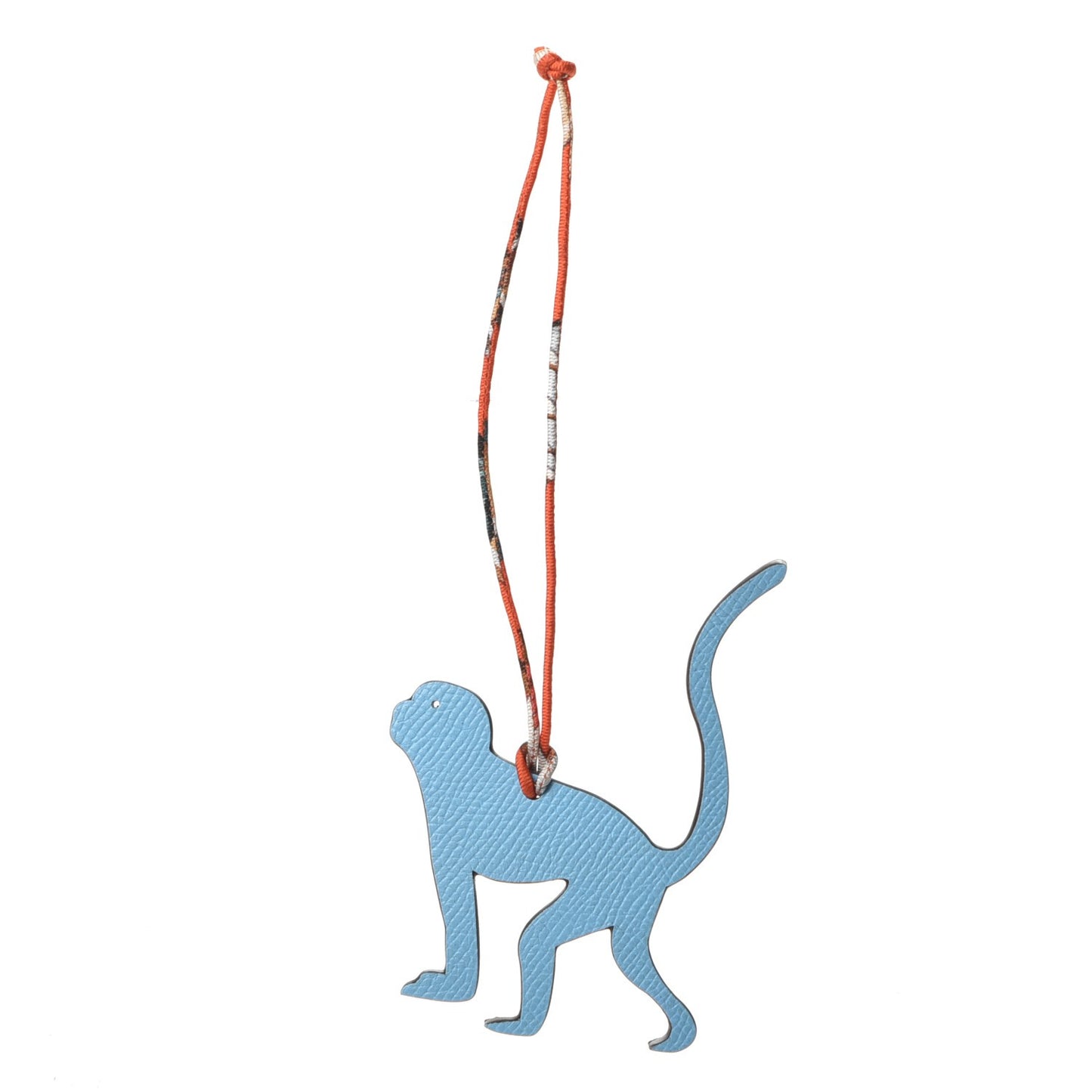 Togo Epsom Petit H Monkey Bag Charm Bleu Paradis Sanguine