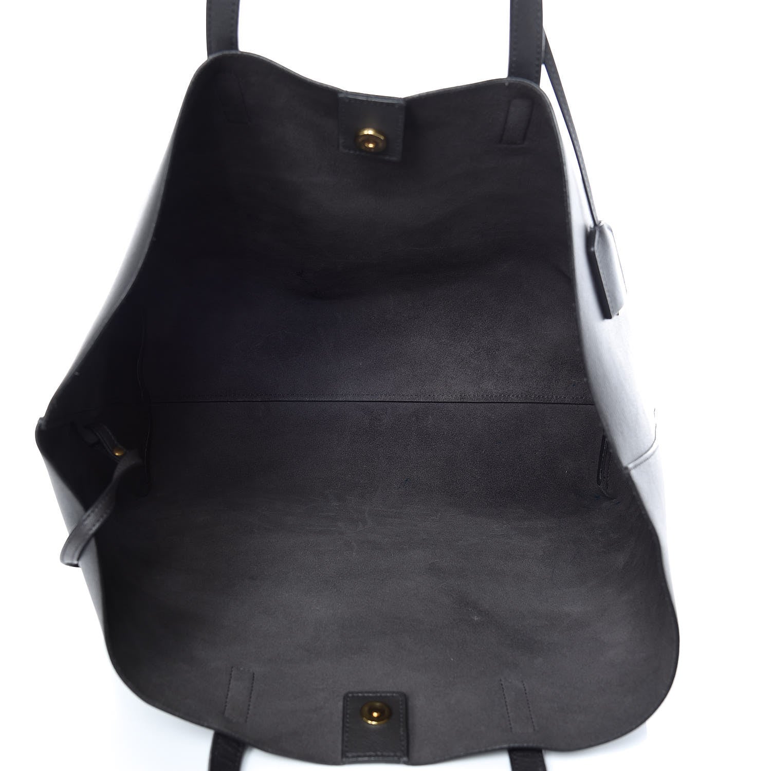 Saint Laurent Calfskin Large Shopping Tote Dark Grey 8 of 12
