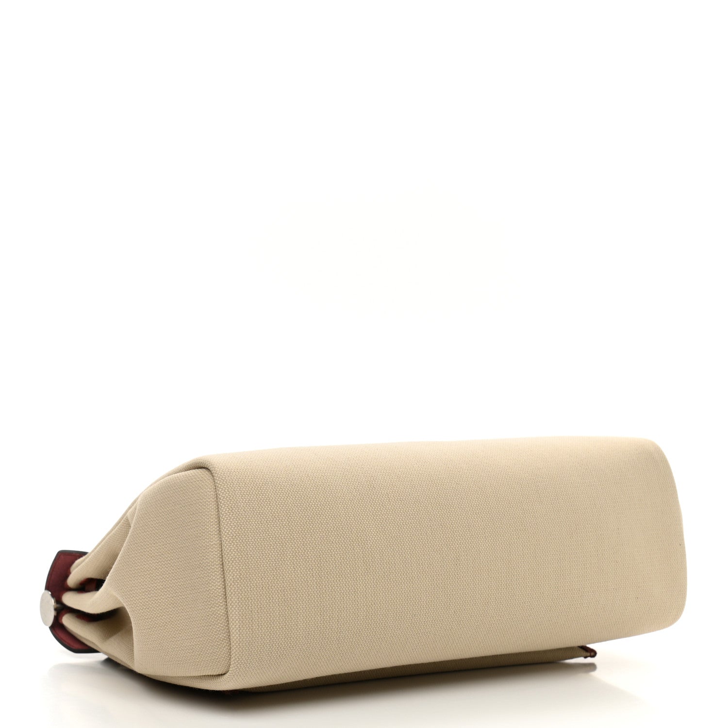 Hermes Military Toile Vache Hunter Herbag Zip Retourne 31 PM Beton Fauve Rouge Sellier Cuivre 5 of 12