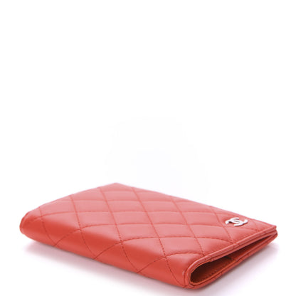 Chanel Lambskin Quilted Passport Holder Red 4 of 8