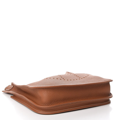 Hermes Taurillon Clemence Evelyne III PM Gold 3 of 10
