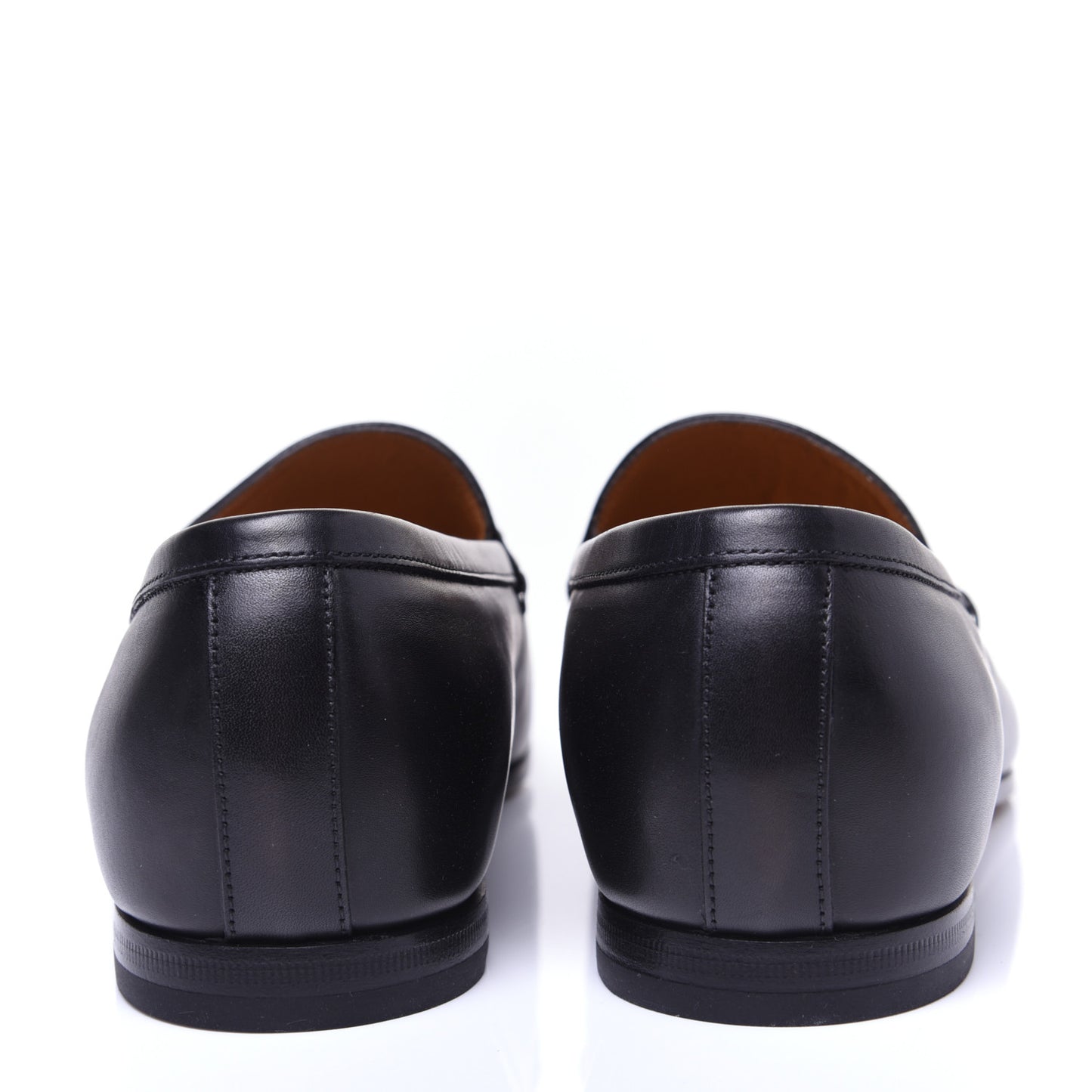 Calfskin Horsebit Mens Jordaan Loafers 7 Black