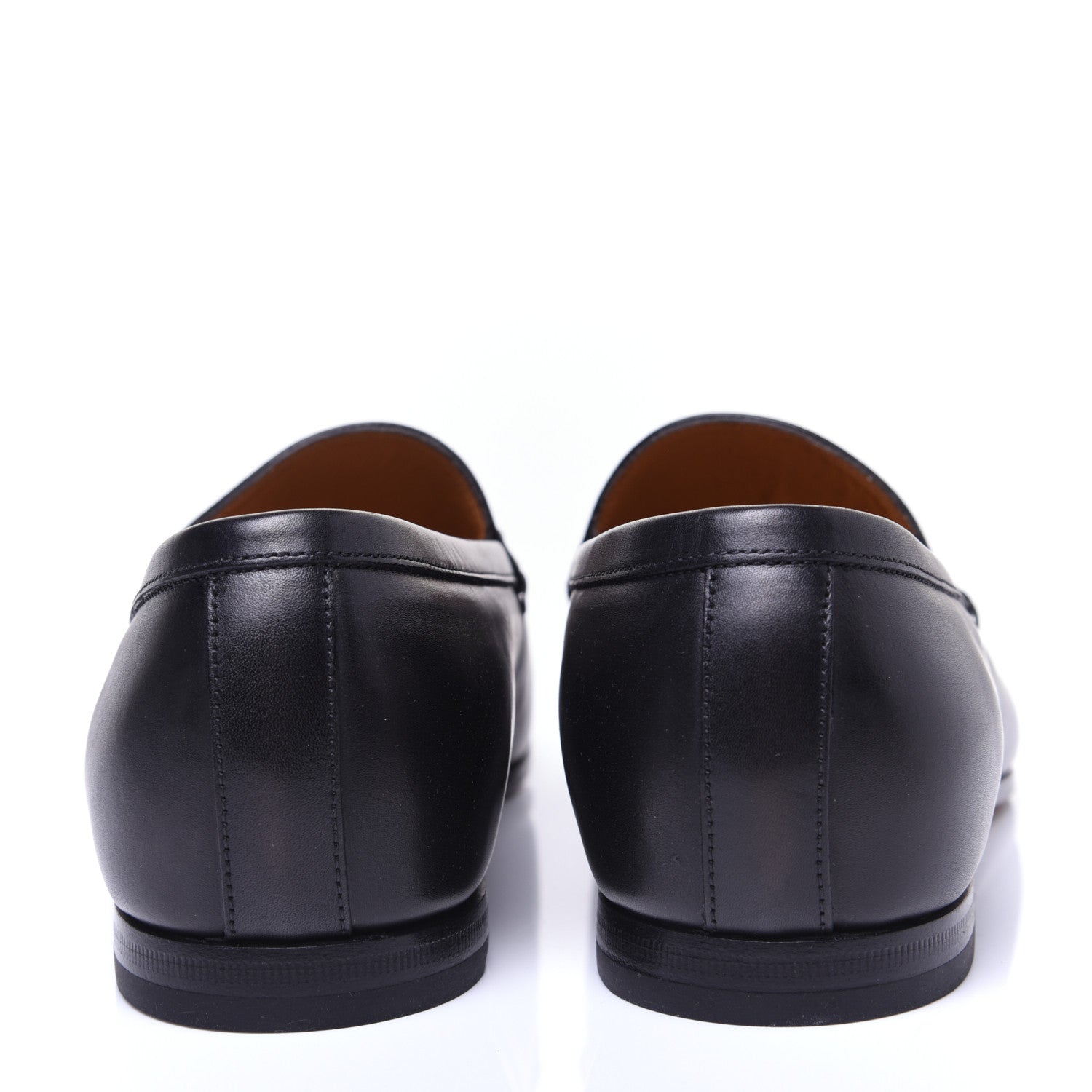 Gucci Calfskin Horsebit Mens Jordaan Loafers 7 Black 3 of 12