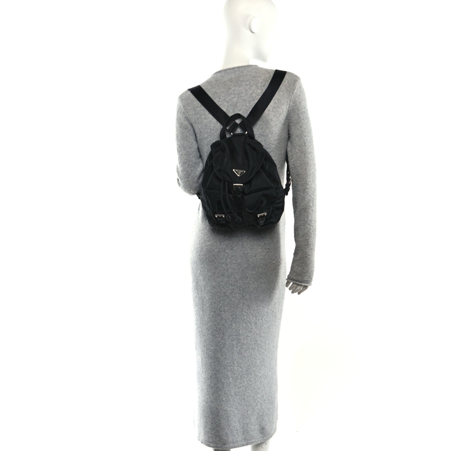 Prada Nylon Vela Small Backpack Black 2 of 10