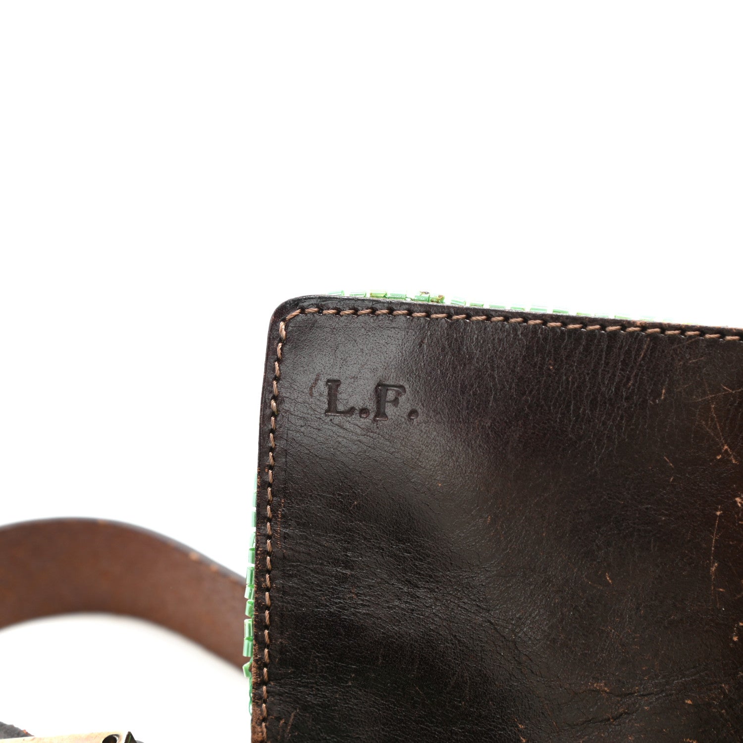 Fendi Beaded Baguette Green 16 of 20