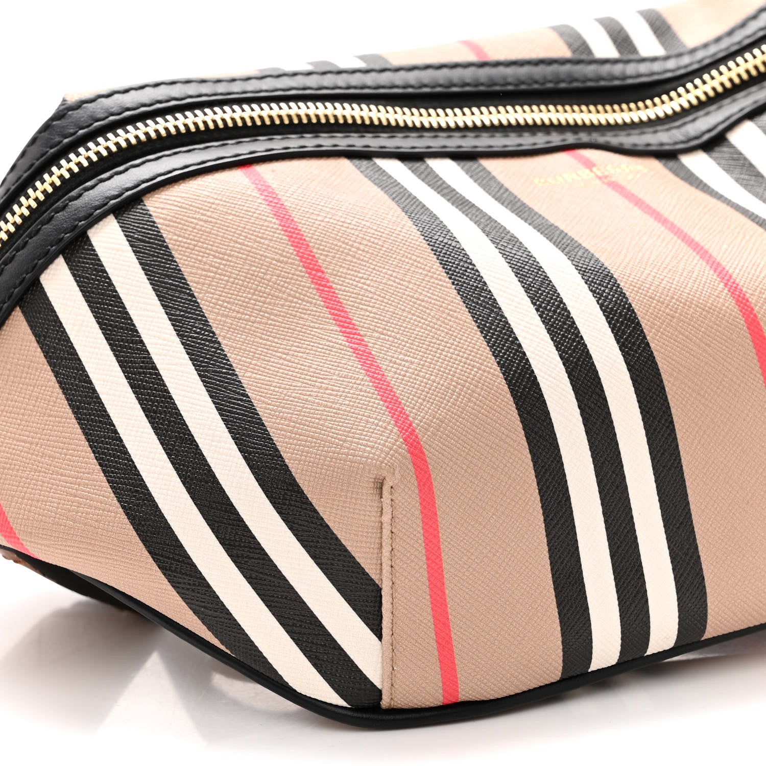 Burberry E-Canvas Icon Stripe Sonny Bum Bag Archive Beige 9 of 10