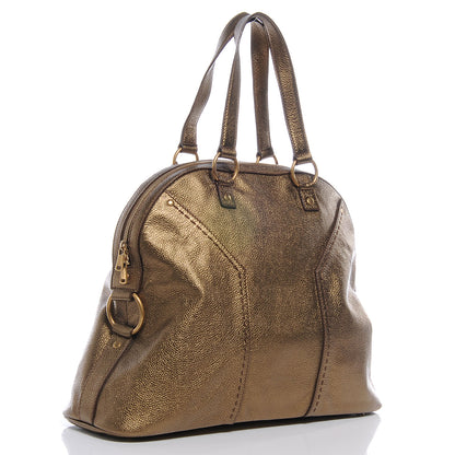 Saint Laurent Leather Oversized Muse Bronze 3 of 7
