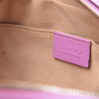 Gucci Calfskin Matelasse Small GG Marmont Chain Shoulder Bag Candy Mousse 8 of 12