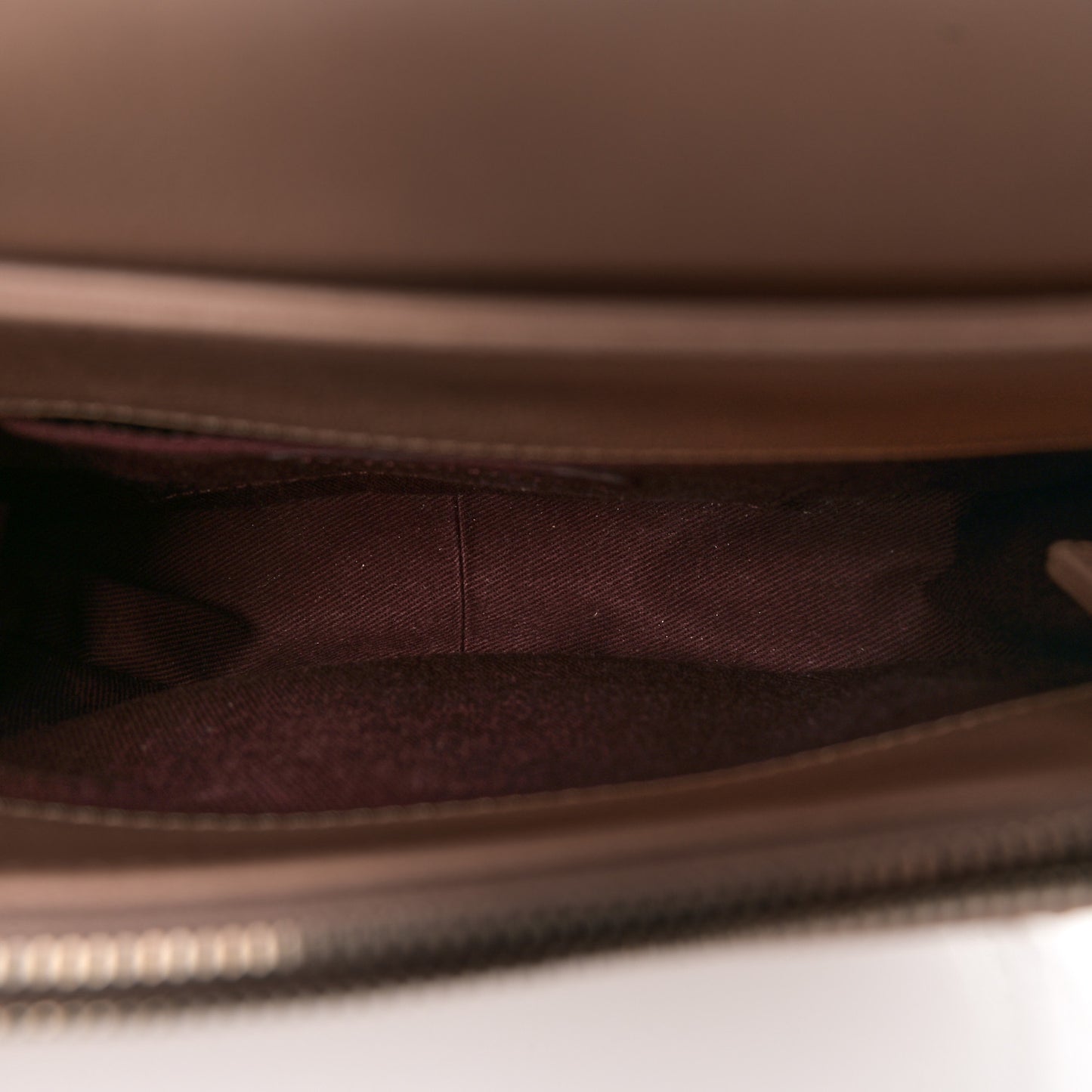 Shiny Calfskin Goatskin Quilted Small Coco Curve Messenger Flap Beige
