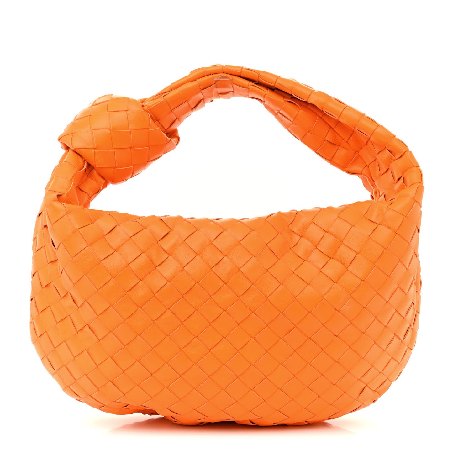 Nappa Intrecciato Teen Jodie Hobo Tangerine