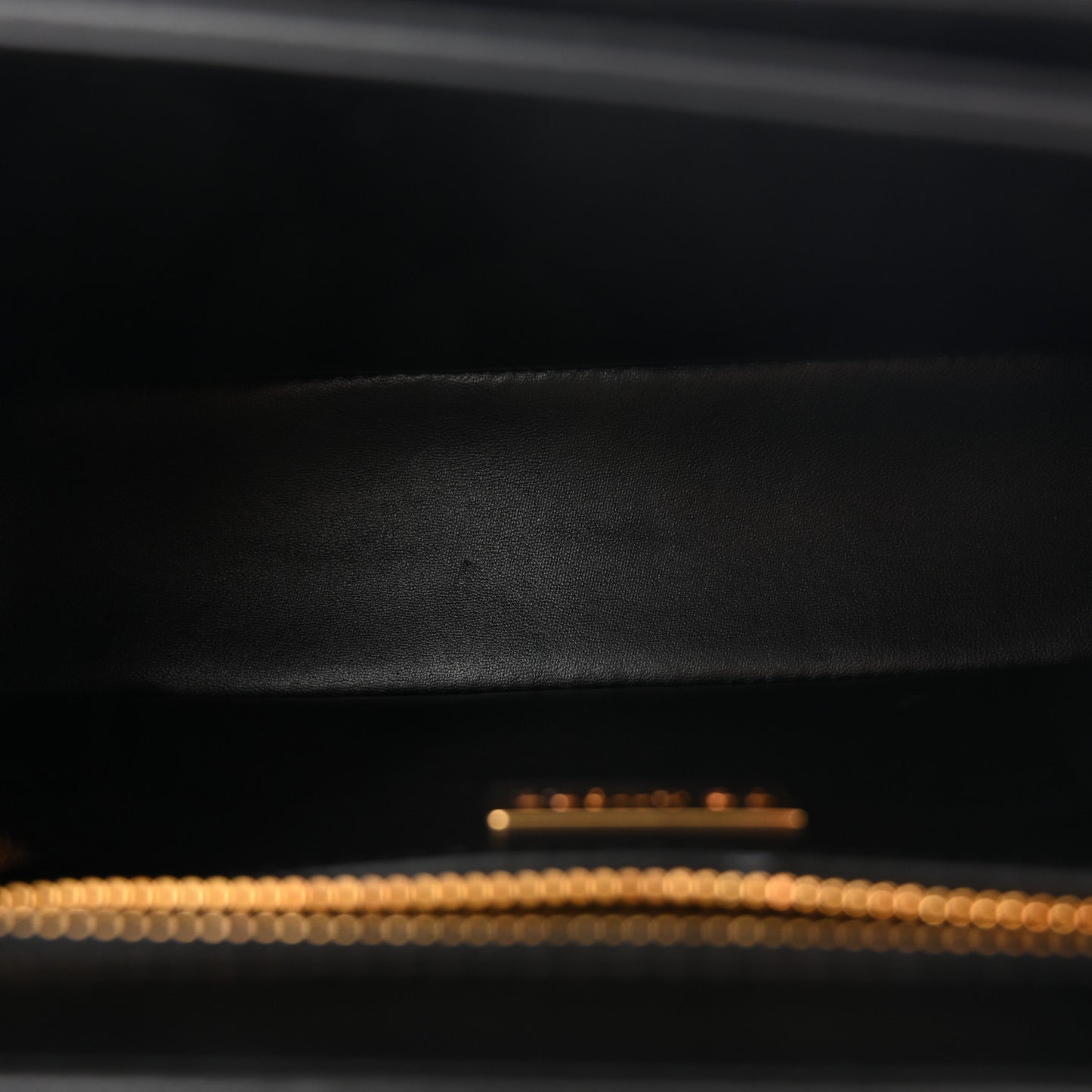 Smooth Calfskin Small DG Amore Top Handle Bag Black