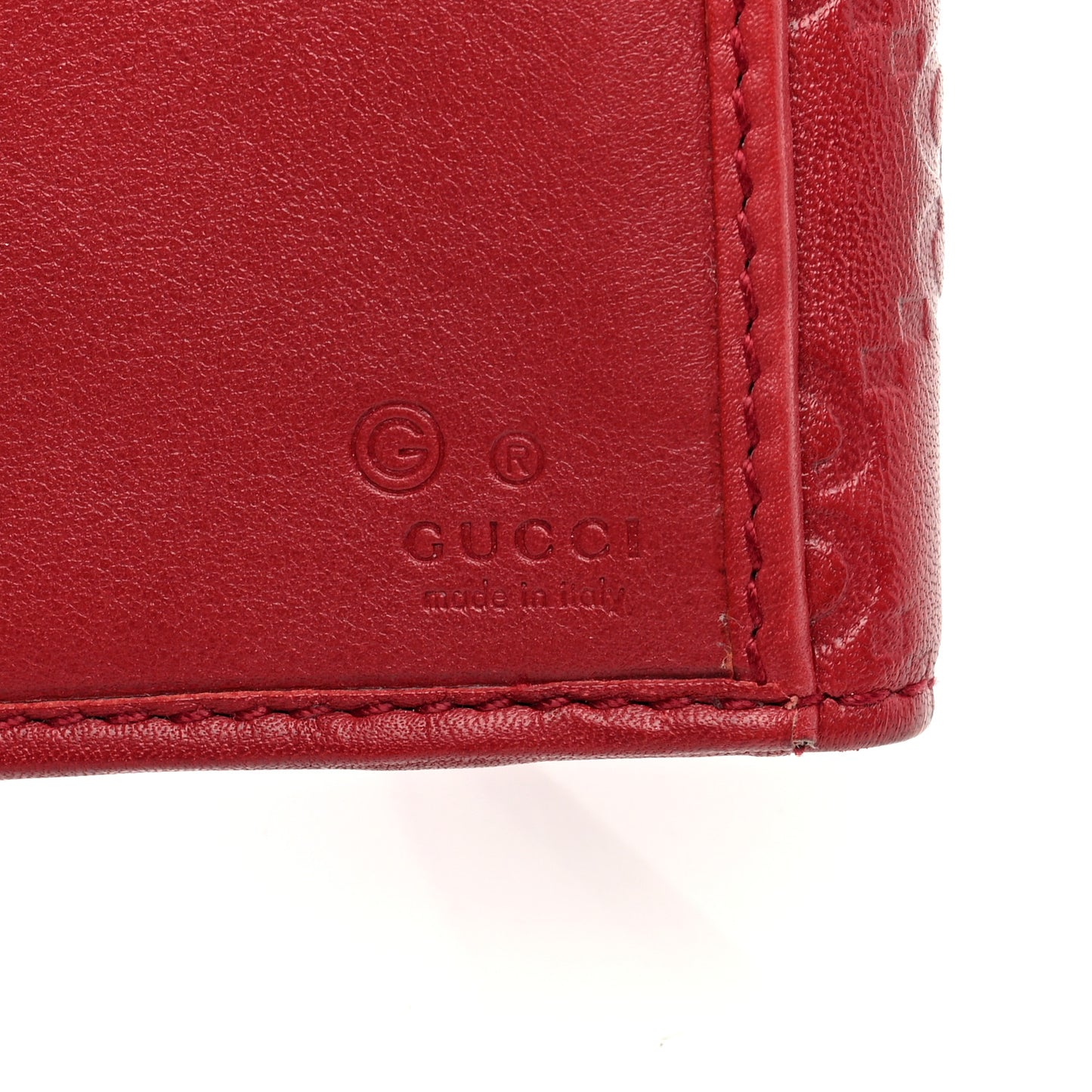 Guccissima Continental Wallet Red