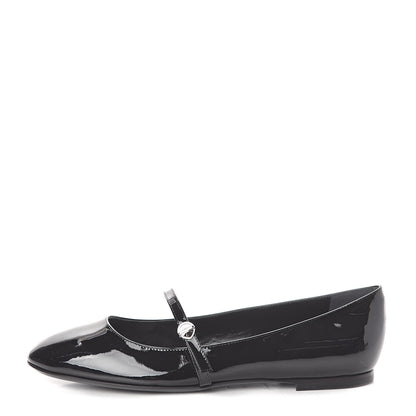 Louis Vuitton Patent Uniformes Ballet Flats 38 Black 1 of 7
