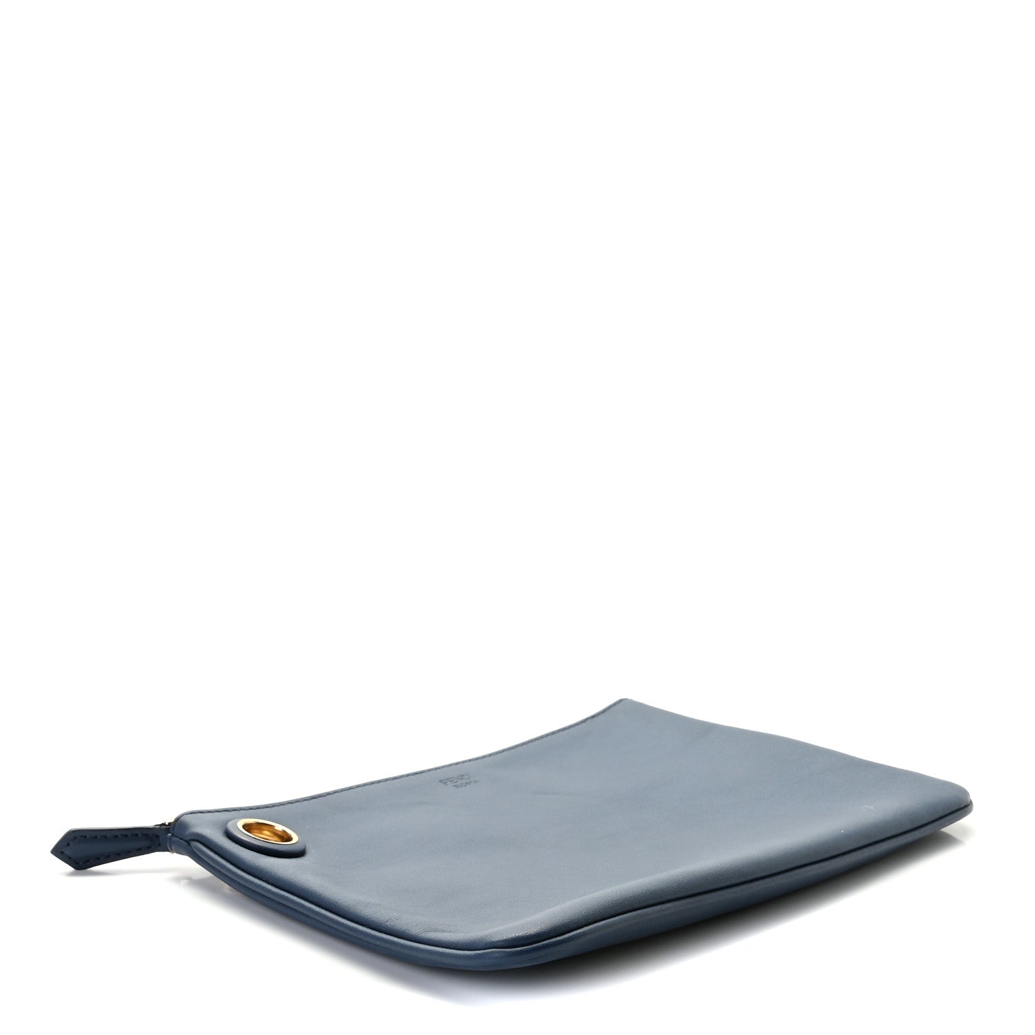 Fendi Vitello Century Opaco F is Fendi Tri-Color Triplette Pouch Set Fragola Black Blu Scuro 7 of 10
