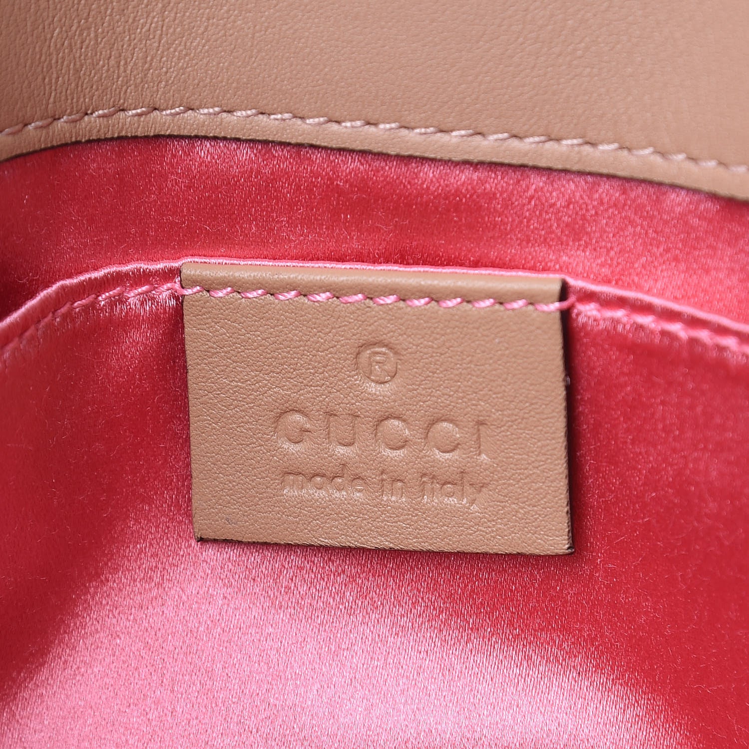 Gucci Metallic Calfskin Matelasse Studded Mini Pearly GG Marmont Shoulder Bag Gold 6 of 10