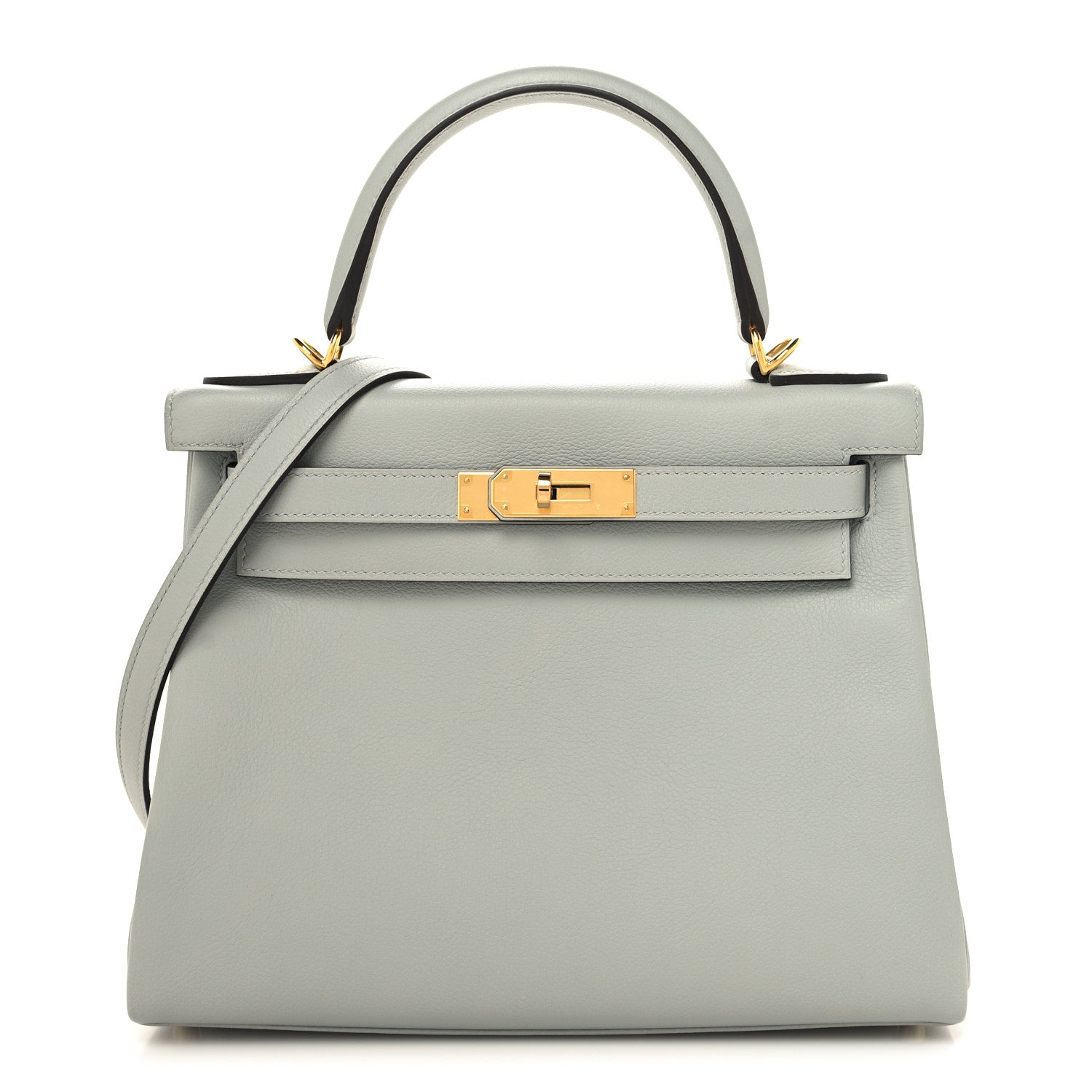 Hermes Evercolor Kelly Retourne 28 Bleu Glacier 1 of 13