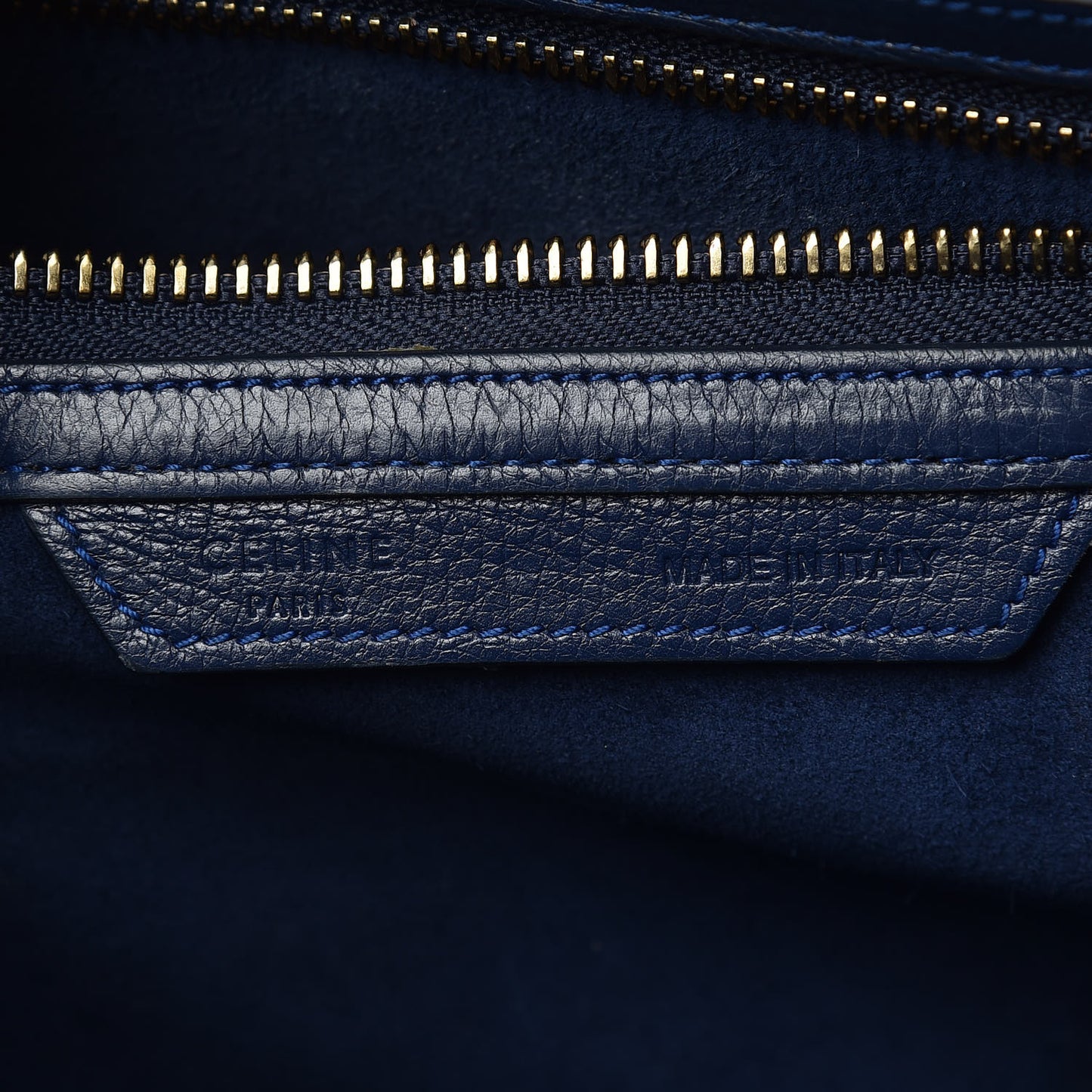 Drummed Calfskin Mini Luggage Ink