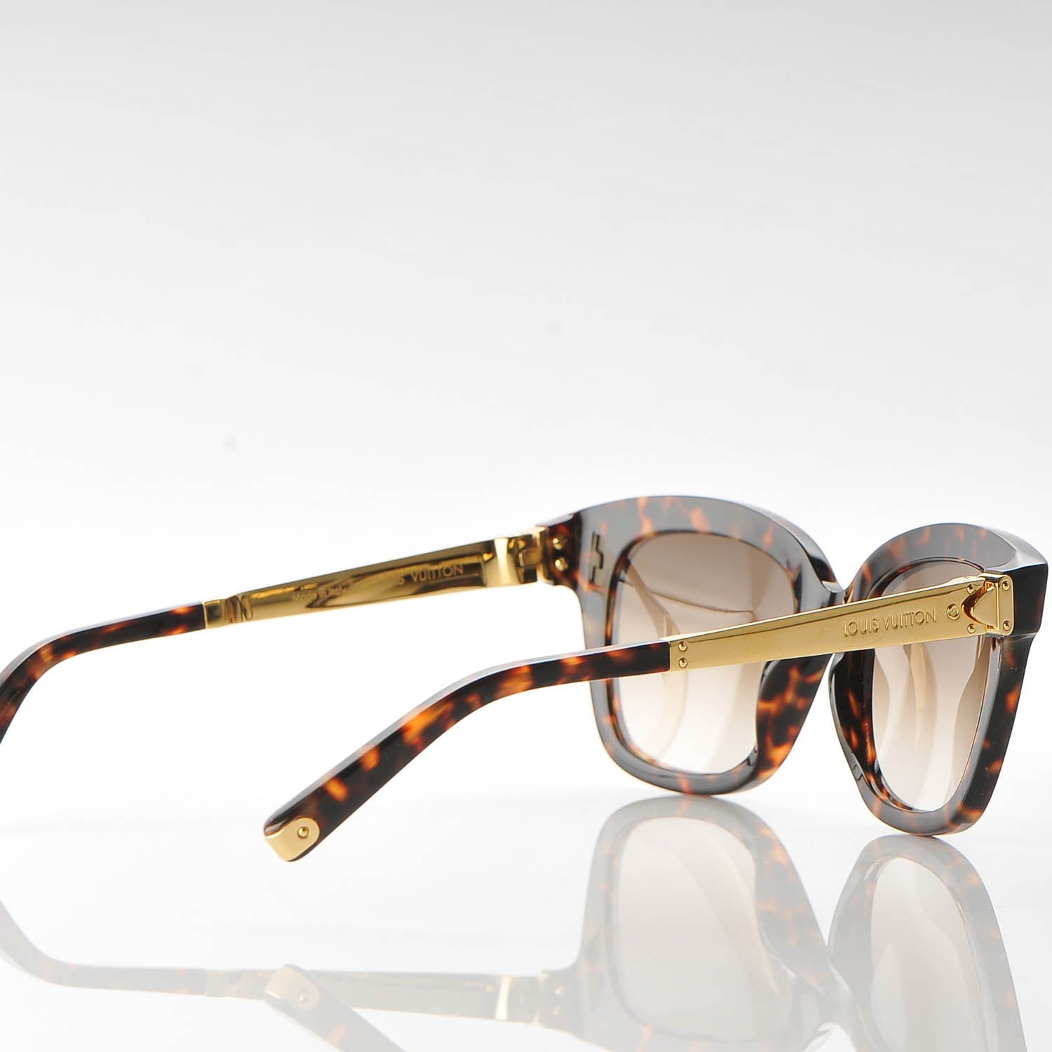 Louis Vuitton Audrey Sunglasses Z0765W Dark Tortoise 4 of 7