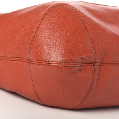 Gucci Pebbled Calfskin Medium Soho Chain Hobo Sun Orange 9 of 11