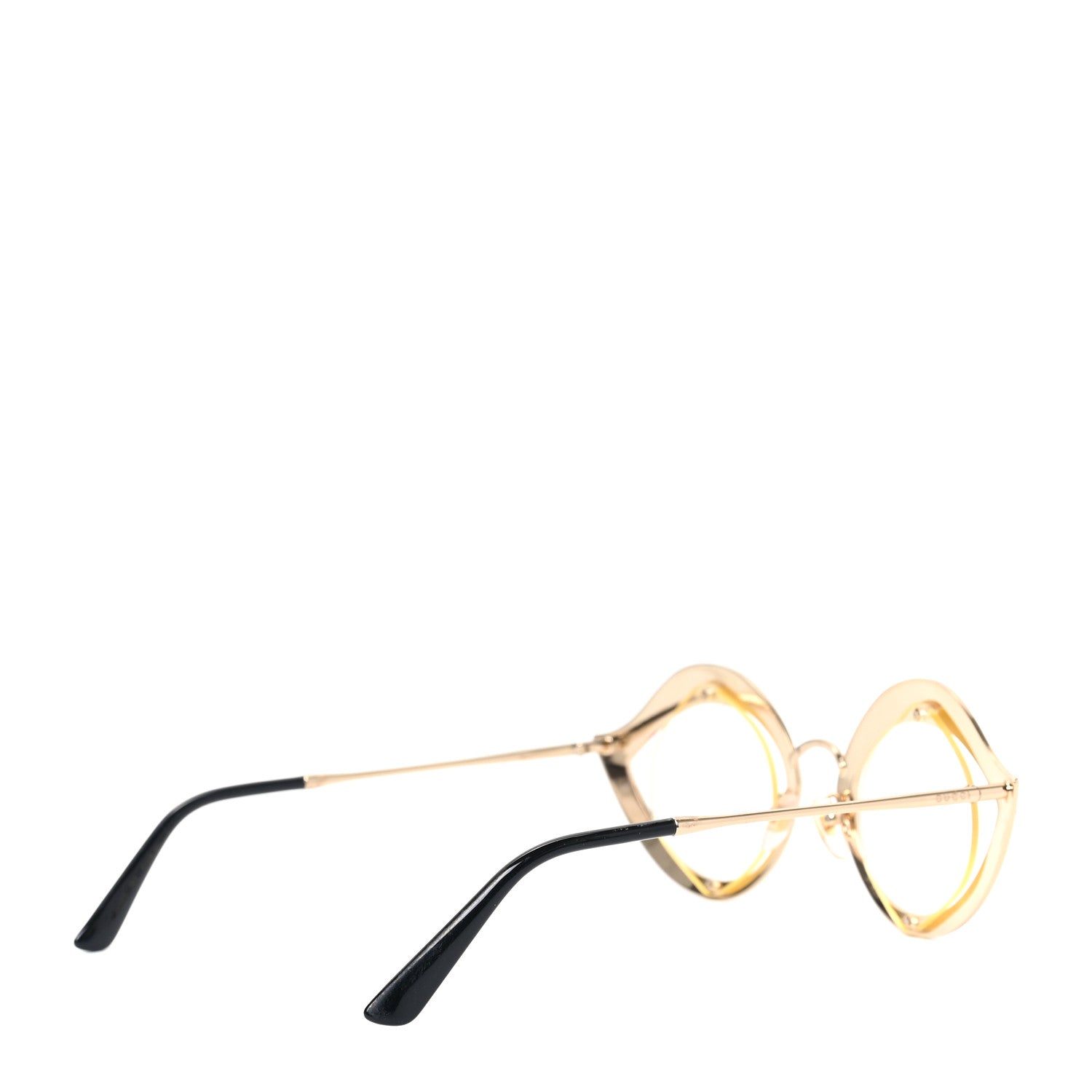 Gucci Metal Crystal Cat Eye Sunglasses GG0046S Pink 4 of 6