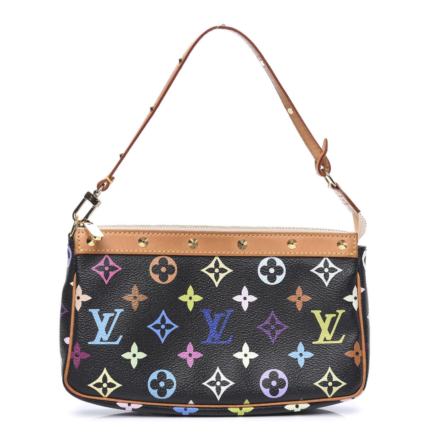 Monogram Multicolor Pochette Accessories Black