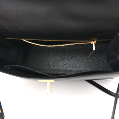Hermes Epsom Kelly Sellier 32 Black 5 of 15