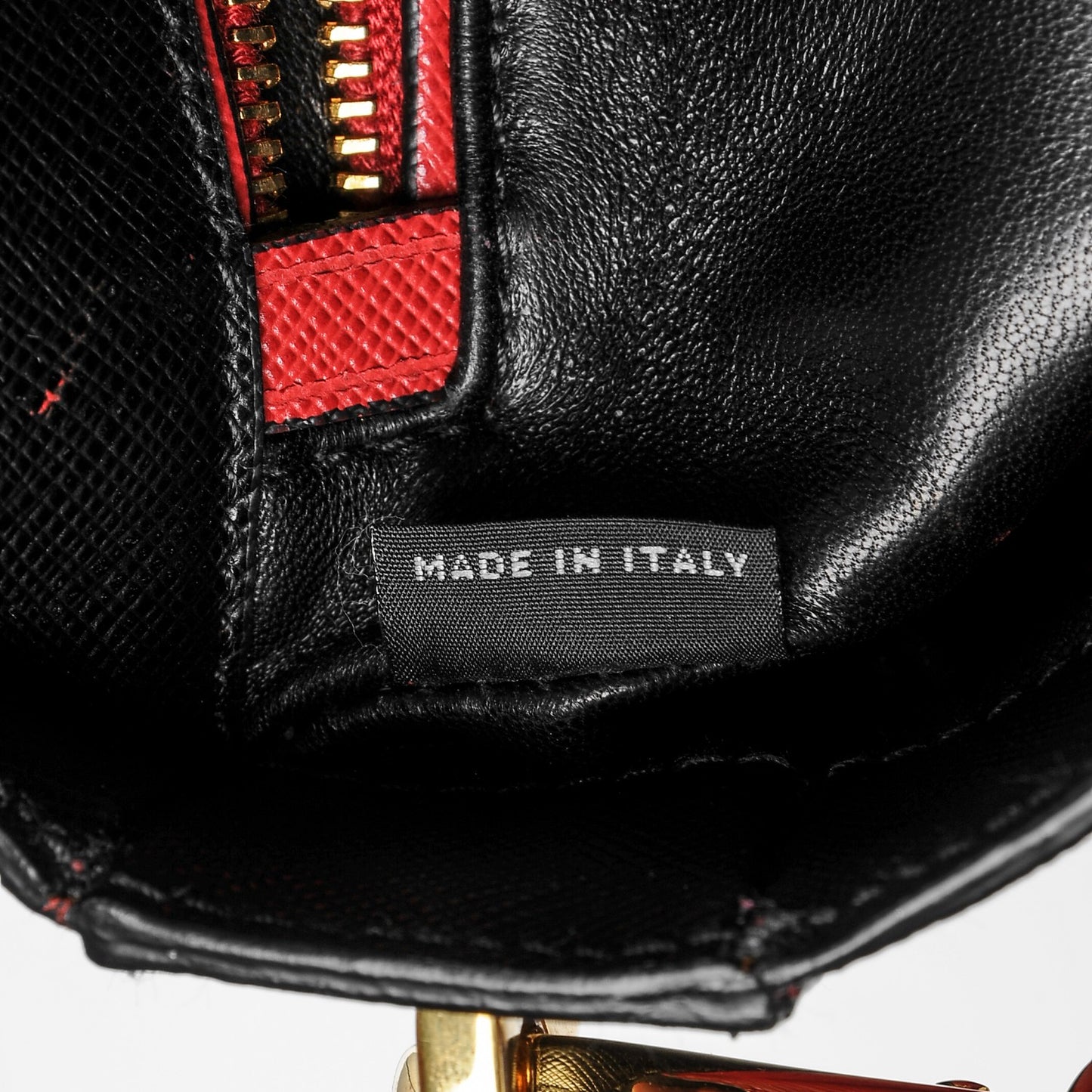Saffiano Turnlock Shoulder Bag Nero Black Fuoco
