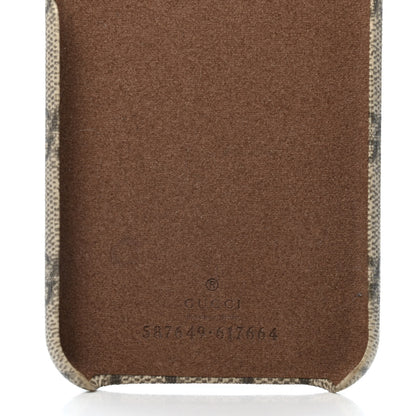 Gucci GG Supreme Monogram Top Handle iPhone X/XS Case Beige 3 of 4