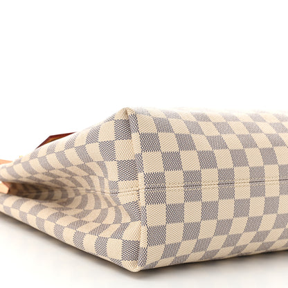 Louis Vuitton Damier Azur Graceful MM Rose Ballerine 8 of 9