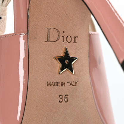 Christian Dior Patent Ribbon J'Adior Slingback 100mm Pumps 36 Pink 7 of 7
