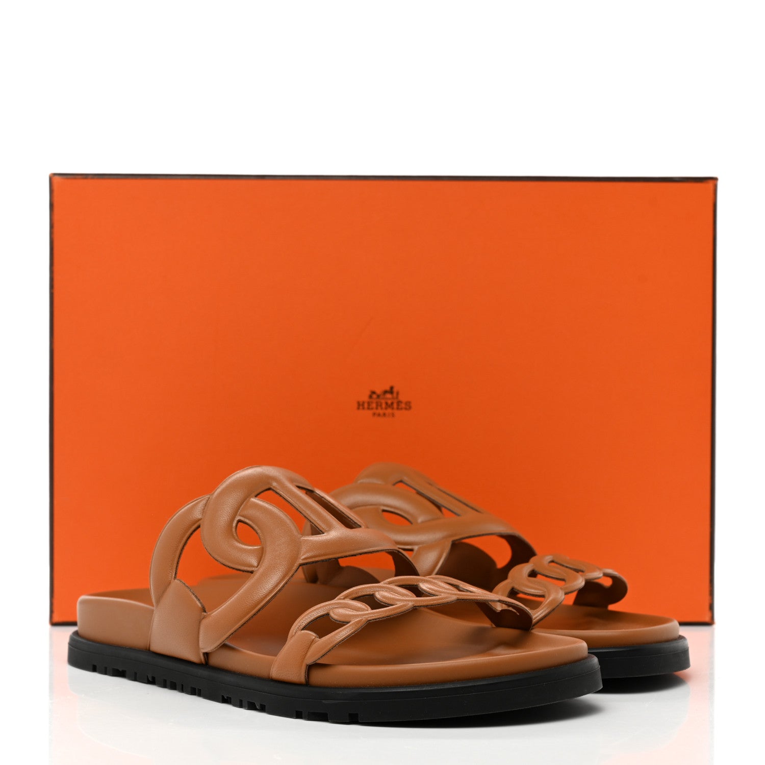 Hermes Nappa Extra Sandals 36 Naturel 9 of 9