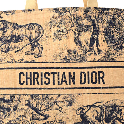 Christian Dior Straw Dioriviera Tote Beige 8 of 13