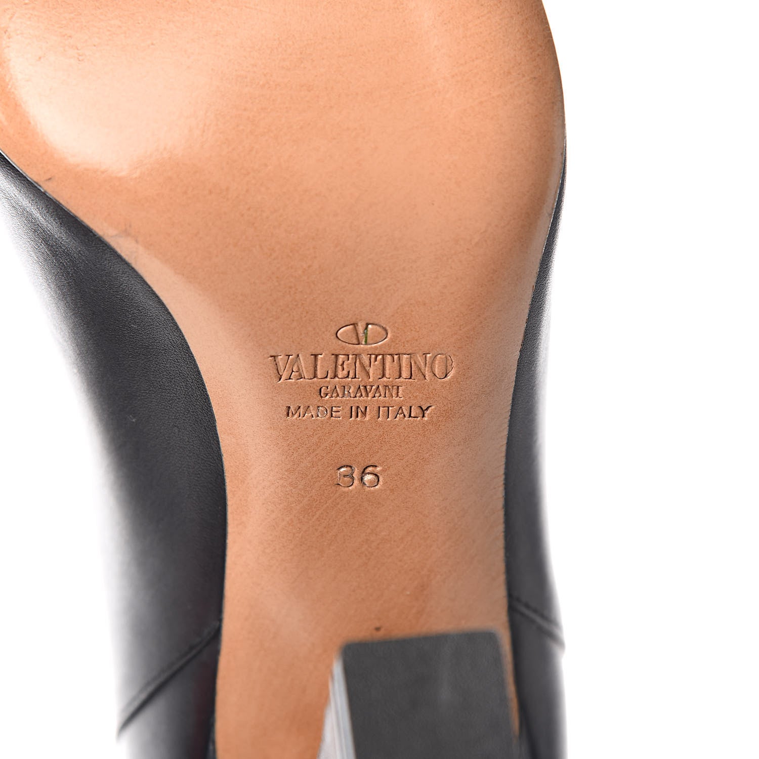 Valentino Garavani Vitello Braided Knee High 100mm Boots 36 Black 6 of 8